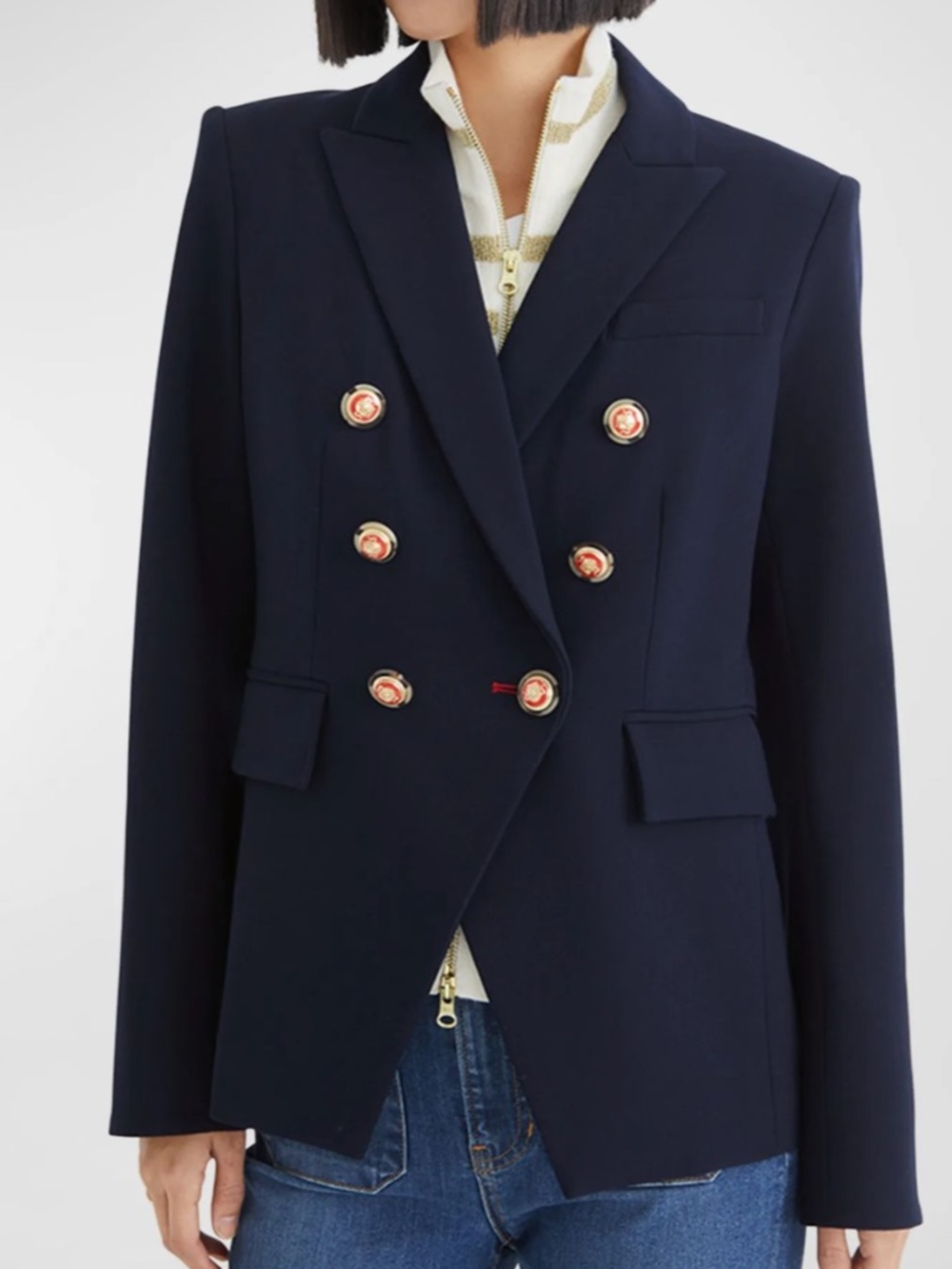 Veronica Beard x Wonder Women Miller Dickey Navy Jacket Blazer 8 RARE Collector - Picture 2 of 12